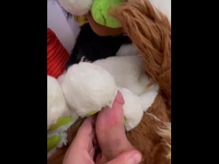 Chuckles Cums in Fursuit While Charlie Helps
