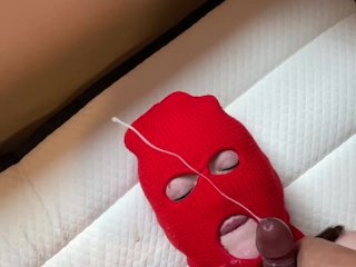 Hurry before daddy finds out (Facial with Red Robbery Mask)