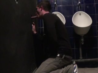 GAY suckin straight in glory holes in public toilets domination public