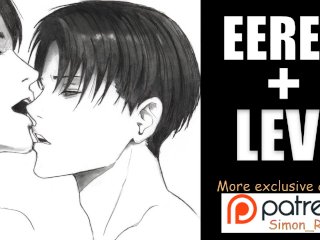 [Yaoi Hentai] Eren Yeager and Levi Ackerman Love Story {M4M Audio ASMR} Attack on Titan Role Play