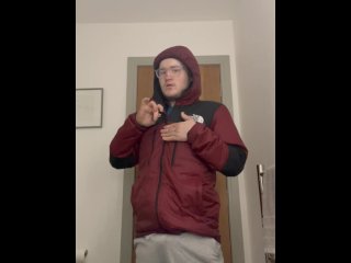 Striping then big cumshot (first time doing this )