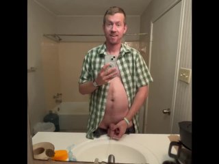 Weird Blonde Man Peeing in the Bathroom Sink Like an Asshole