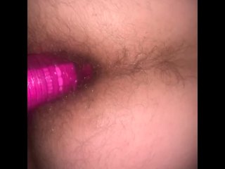 he's not gay so he fucked me with my dildo