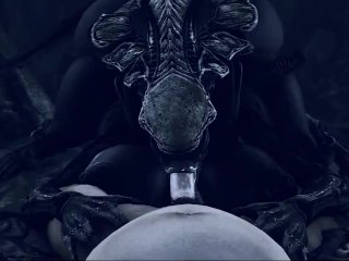 Alien suck LQ (with sound)