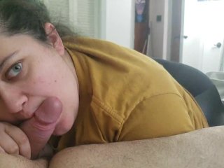 Sucking thick dick and swallowing cum