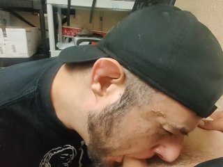 Part 1 sucking my office straight friend at his bosses desk