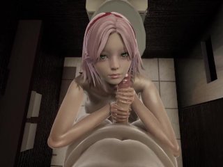 Sakura Haruno wants your milk. Are you going to give it to her?