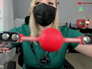 Nurse Edging JOI - Makes Patient Obey For Milking Sperm Sample