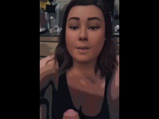 Smoking fetish hand and blowjob