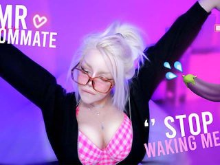 ASMR ROOMMATE '' I'm  🥱 I don't want to do THAT 🍆💦 !! ''
