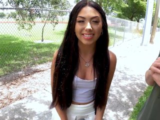 YNGR - Nervous Hottie Bianca Bangs Tries Out Herself In Porn For the First Time