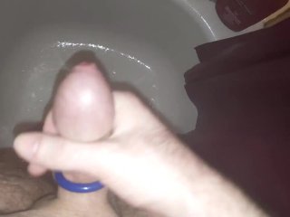 Blue Cock Ring In Shower !!! xD