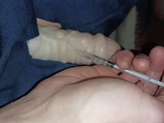 Getting high and showing off my dick with pump