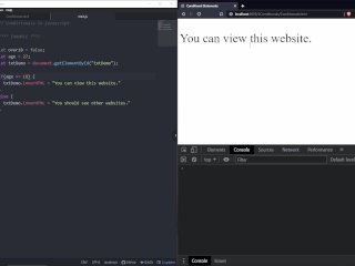 Javascript Tutorial - Part 4 - Conditionally hot and horny