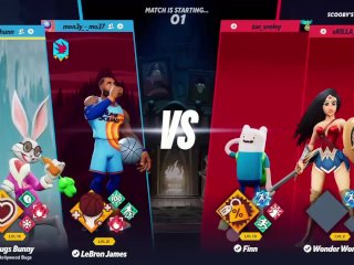 BUGS BUNNY AND LEBRON TAG TEAM WONDER WOMAN