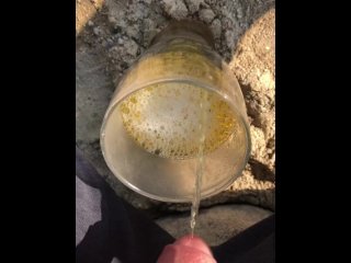 Pissing and cumming at the Beach again