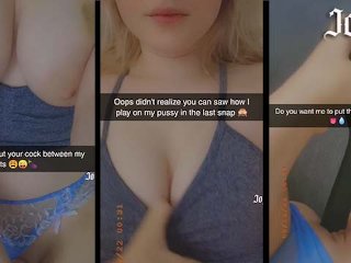 Sexting my step bro on Snapchat until he fucks me and cums in my pussy (@real.joyliii add me)