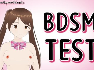 I filled out a BDSM test for the first time in my life... This was the result