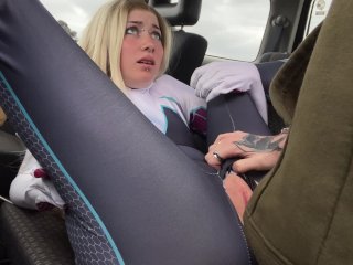 Spider Gwen getting fucked outside