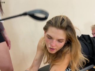Mixed Gender Slaves Fixed For Ass Licking By Order Of Dominant Female Teacher Sofi - Lezdom and Femd