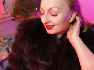 Red lipstick fetish and FUR