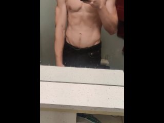 post workout fit twunk tease