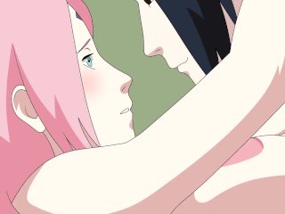 Sakura and Sasuke sex Part 2  Naruto Kunoichi young hentai animation tits creampie cum anime groan