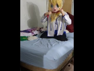 Kigurumi PVC Cosplay Breathplay test