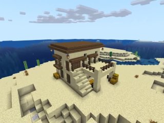 How to build Desert House in Minecraft (easy)