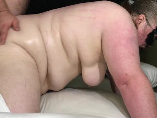 BBW Doggie Style. Sirens Delight and Borr. Sexy pov, side view. BBW Couple Sex. Milf Belly Wobbles.