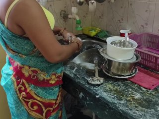 Indian maid hard fucking in kitchen 