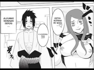 Sasuke fode a mae gostosa do amigo Kushina Uzumaki