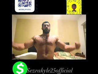 Black twink femboy onlyfans model ezra_kyle25 vs Italian bodybuilder muscle worship