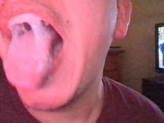 First mouth full of BBC CUM !