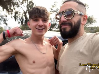 LetThemWatch Twink Raw Public Suck & Fuck Juven Almost Caught !