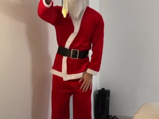 Santa brings you a cum filled condom for Christmas