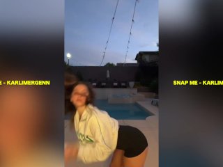 HOT TEEN DOES TIKTOK DANCE - KARLI MERGENTHALER