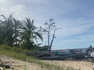 Teasing exhibitionism at the beach