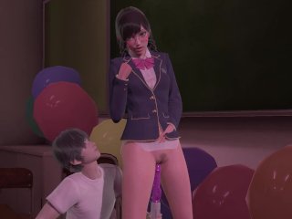 DVA schoolgirl loves vibrator in her pussy