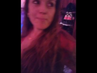 White Girl Twerking and Shaking Ass and Then Throwing Her Ass On Me