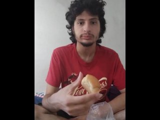Eating some small Hot dogs ALL FOR WEIGHT.