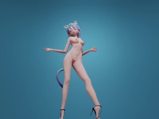 Cute Catgirl Nude Mia Play 1550
