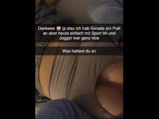 German Gym Girl wants to fuck Guy from Gym on Snapchat