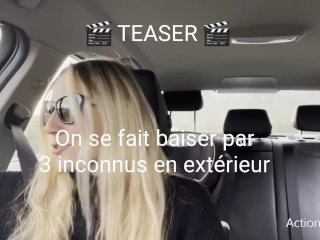 Baise à 5 en exterieur dans la forêt avec Irina_mym Julie et 3 inconnus