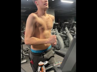 Sweaty gym lads fuck in the changing room showers