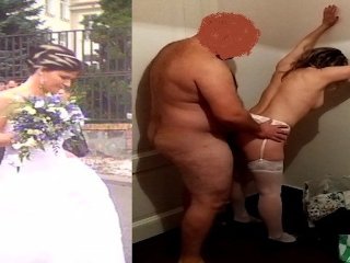 Milf bride fucking after wedding and cheating