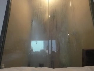 [女同/lesbian]浴室play-濕熱的霧氣、朦朧的玻璃和水流聲