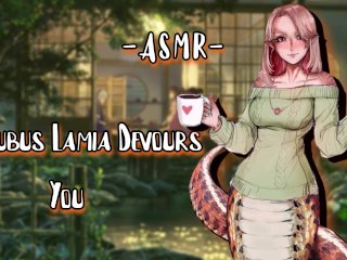 ASMR [EroticRP] Succubus Lamia Devours You [Binaural/F4M] [EarEatting] [Milf]