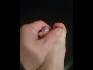 Playing with my feet!