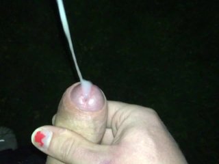 public masturbation at the amphitheatre with small sissy penis